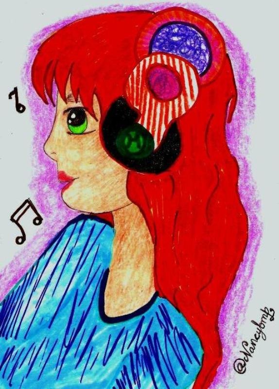 INSTANTES PARA EL DELEITE CON LA MÚSICA (DIBUJO ORIGINAL). + PASO A